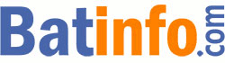 Logo du média Batinfo.com - Les mots Batinfo en toutes lettres et couleurs orange et bleu