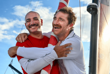 Damien Seguin et Benjamin Dutreux, 11e de la Transat Jacques Vabre et 1er des bateaux à dérives en IMOCA.